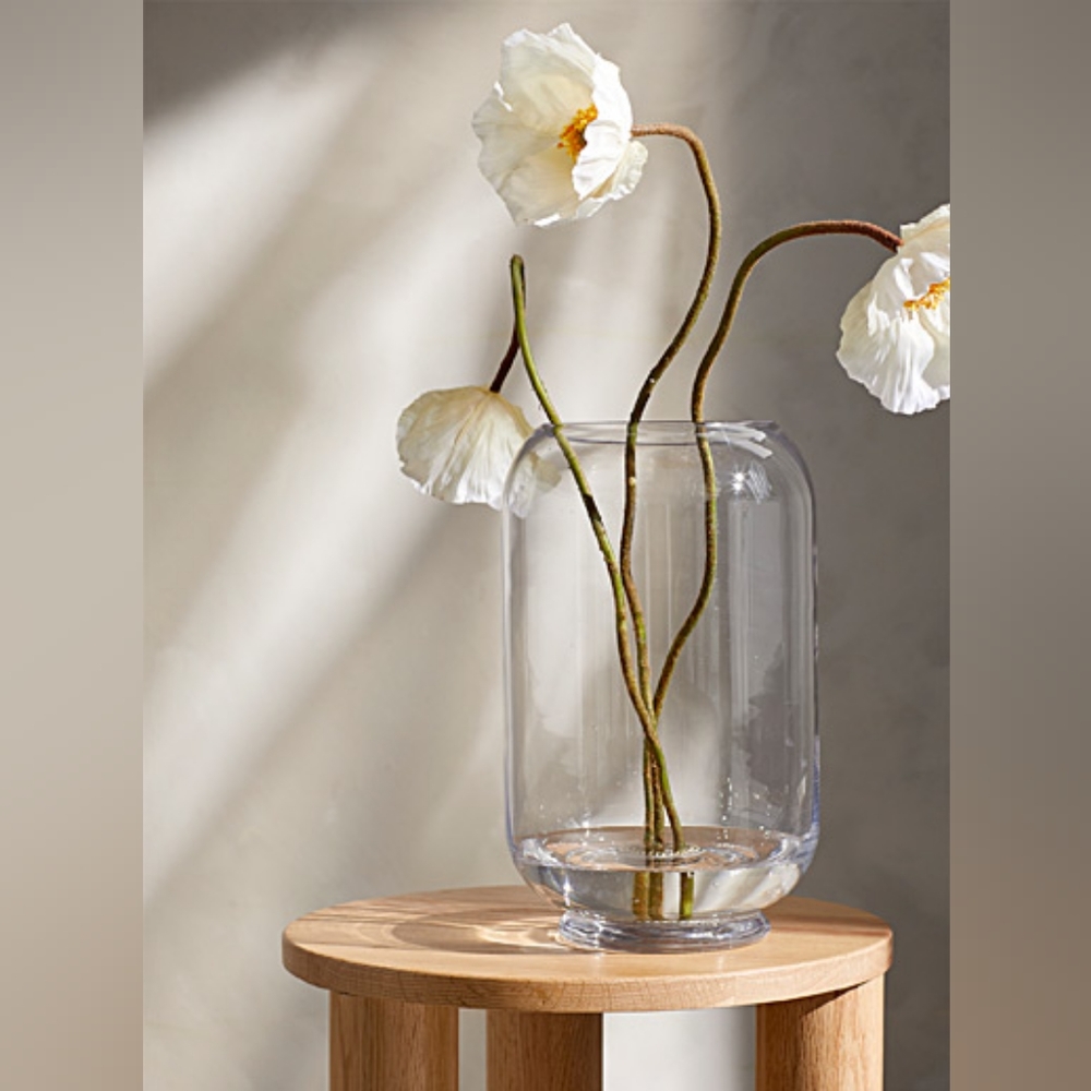 NWOT - Large Minimalist Glass Vase